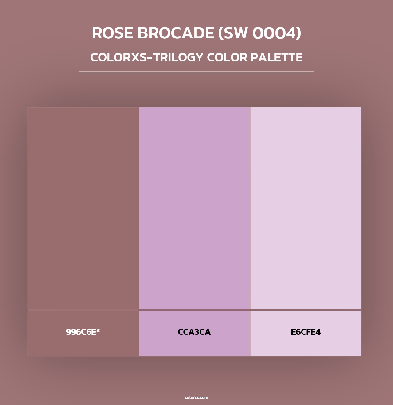 Rose Brocade (SW 0004) - Colorxs Trilogy Palette