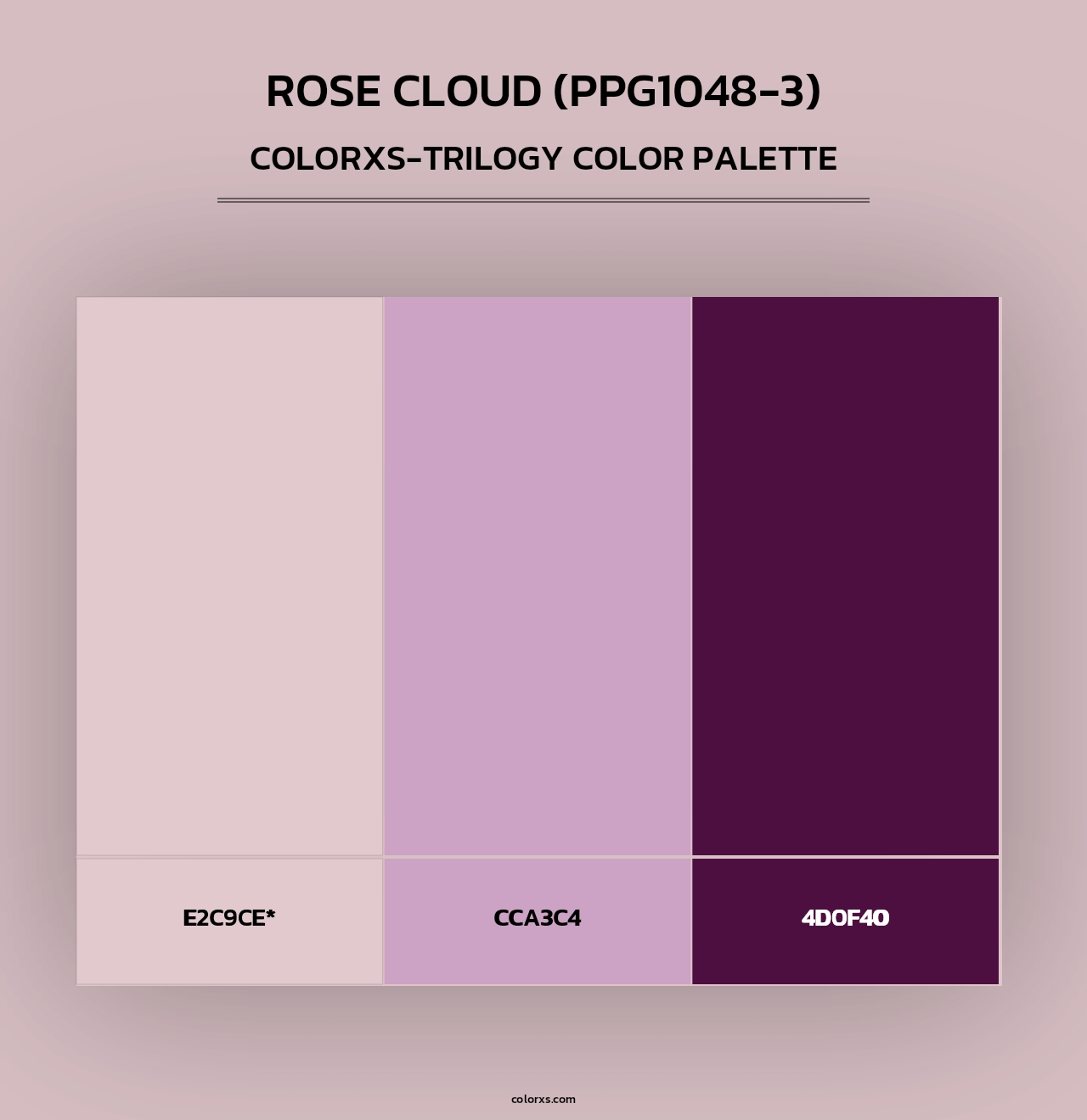 Rose Cloud (PPG1048-3) - Colorxs Trilogy Palette