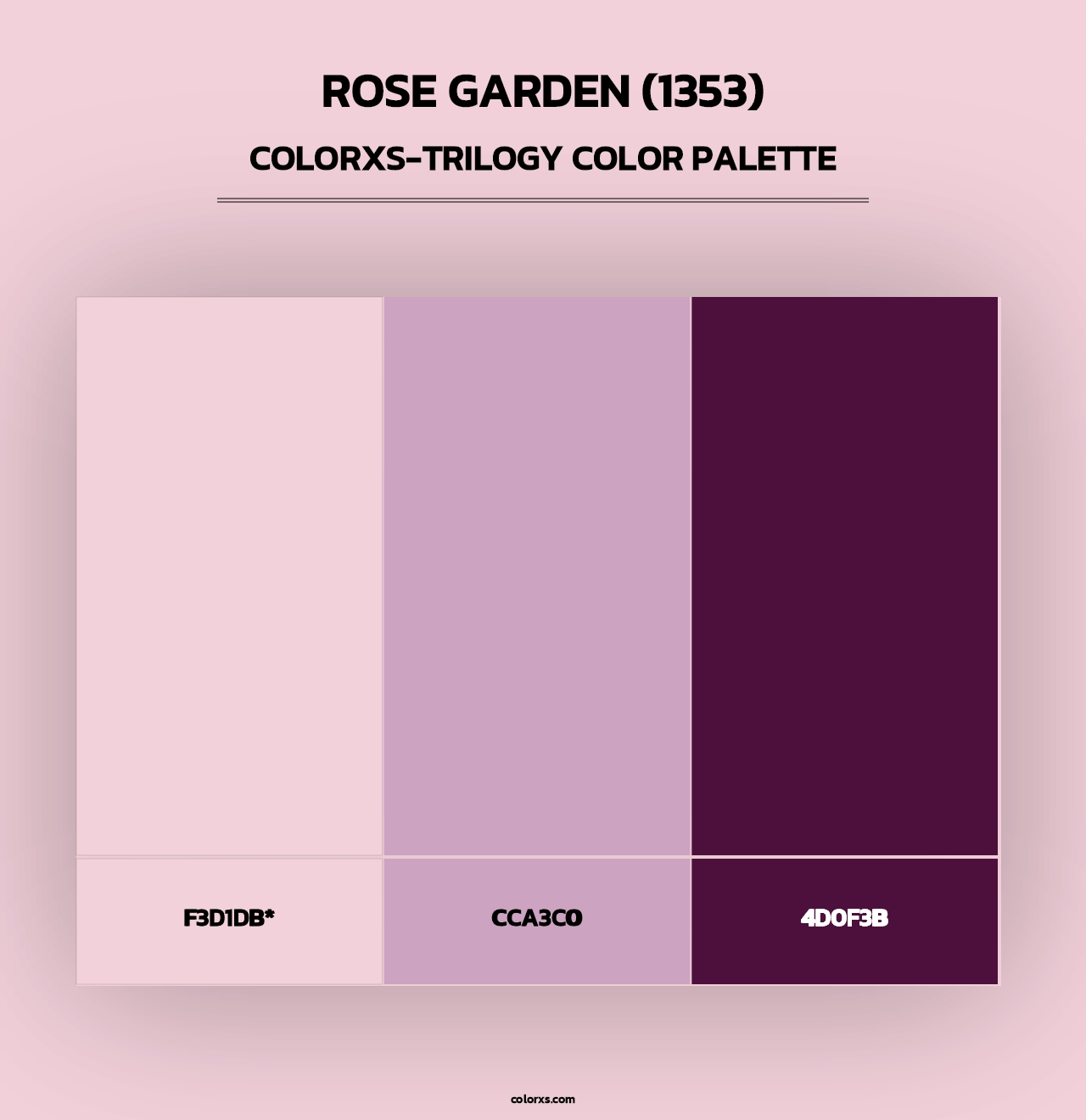 Rose Garden (1353) - Colorxs Trilogy Palette