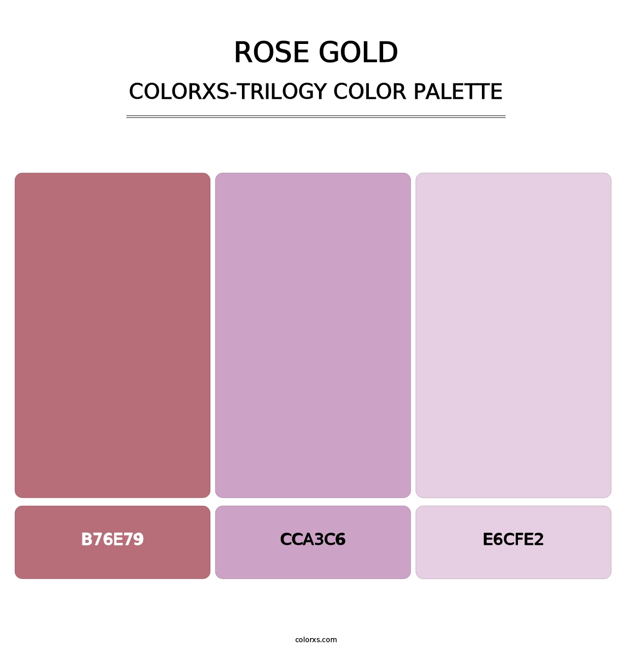 Rose Gold - Colorxs Trilogy Palette