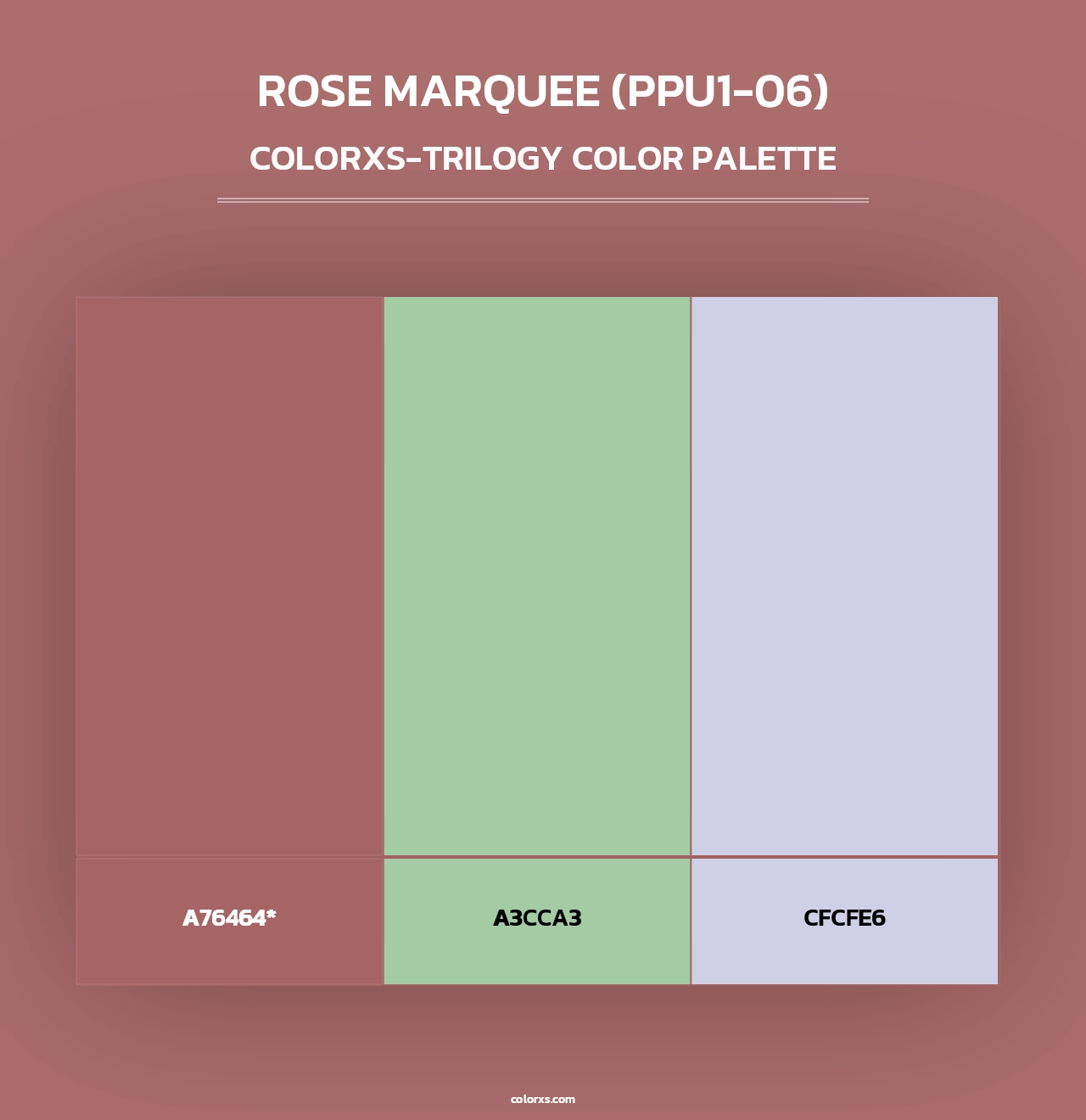 Rose Marquee (PPU1-06) - Colorxs Trilogy Palette