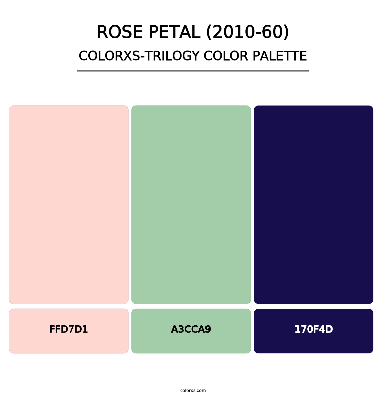 Rose Petal (2010-60) - Colorxs Trilogy Palette