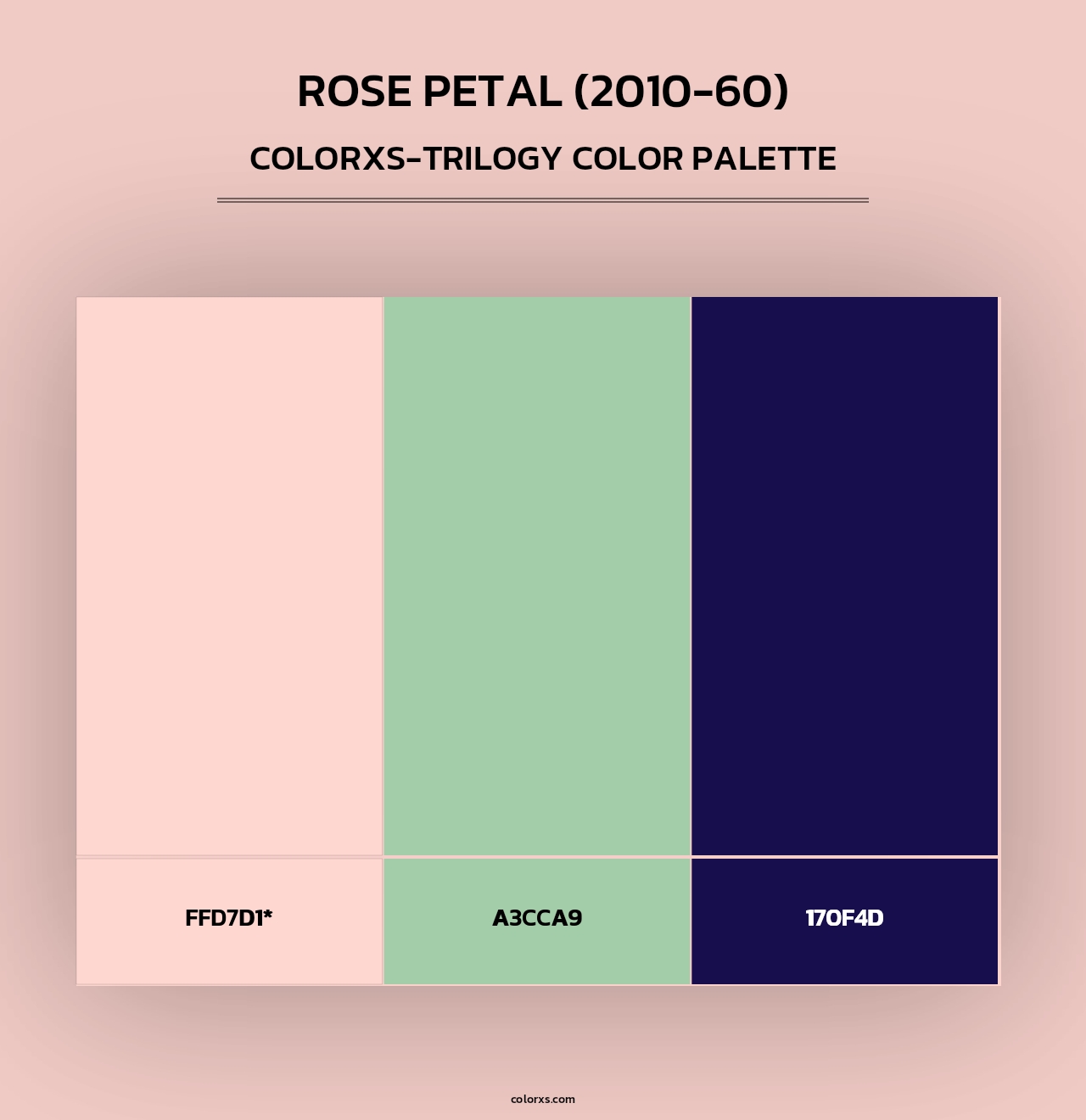 Rose Petal (2010-60) - Colorxs Trilogy Palette