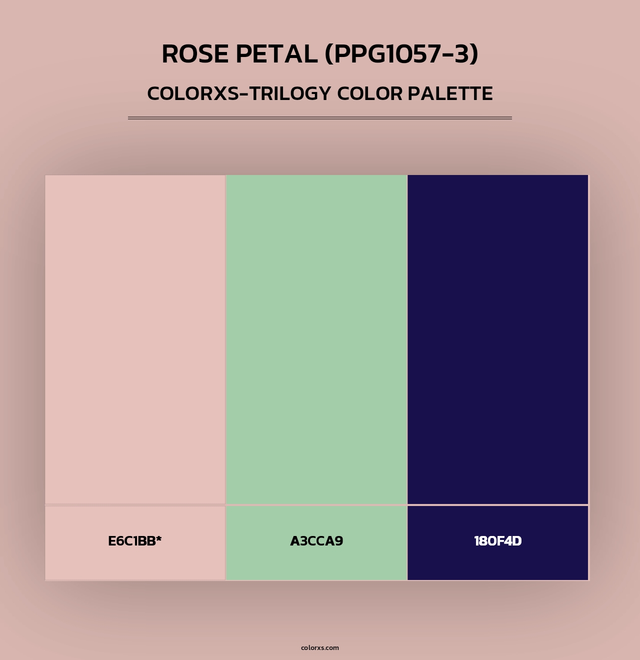 Rose Petal (PPG1057-3) - Colorxs Trilogy Palette