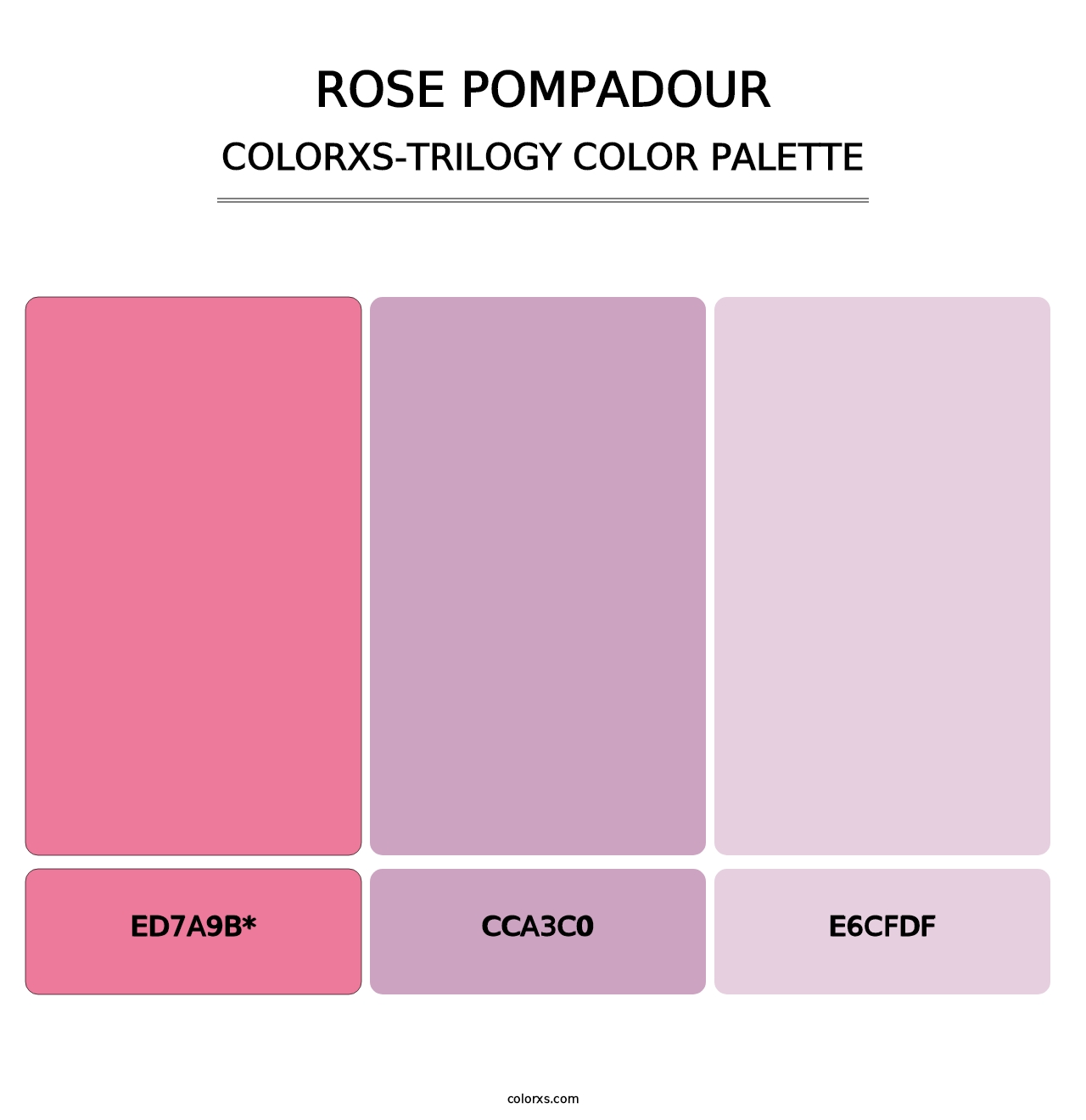 Rose Pompadour - Colorxs Trilogy Palette