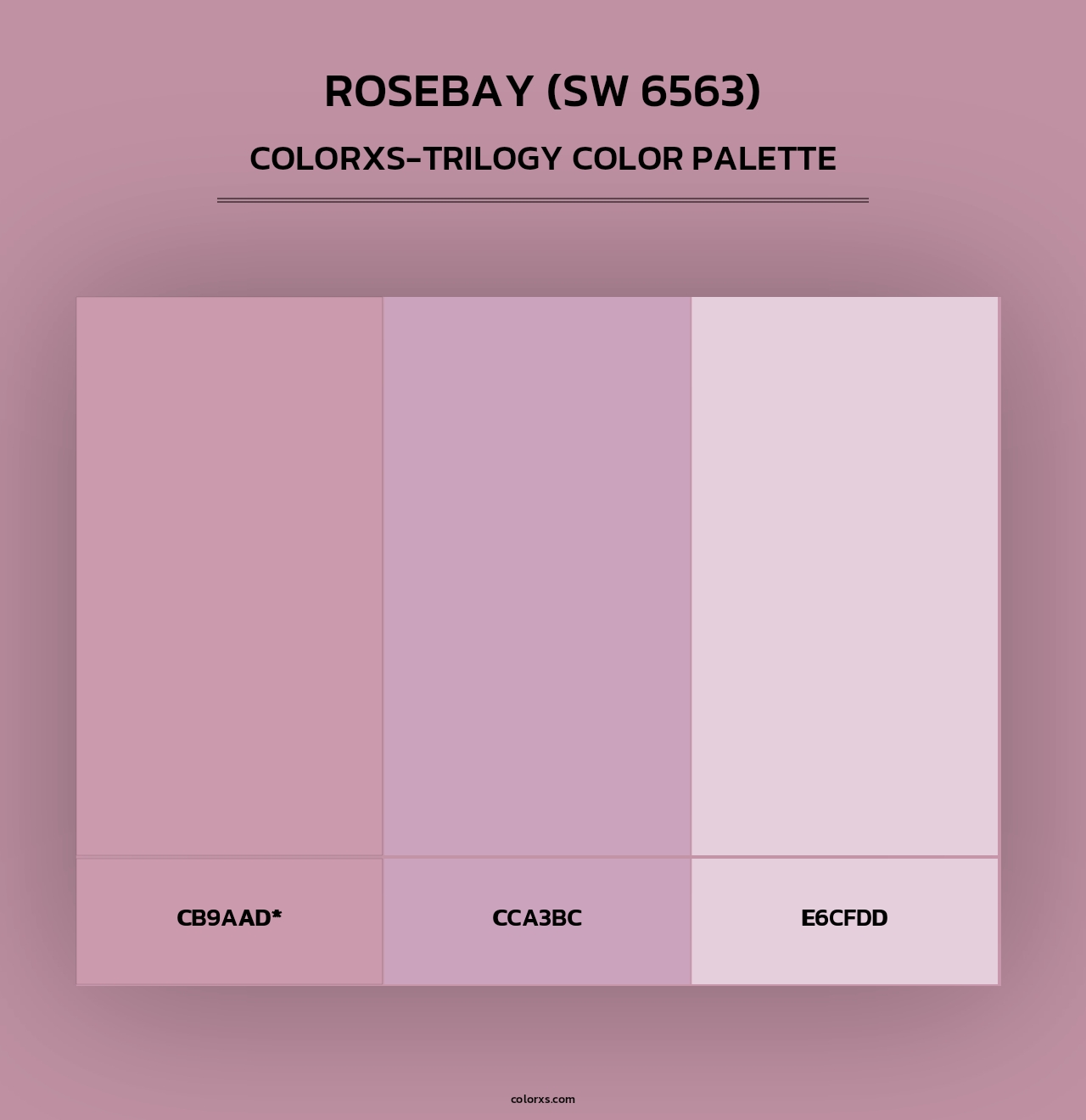 Rosebay (SW 6563) - Colorxs Trilogy Palette