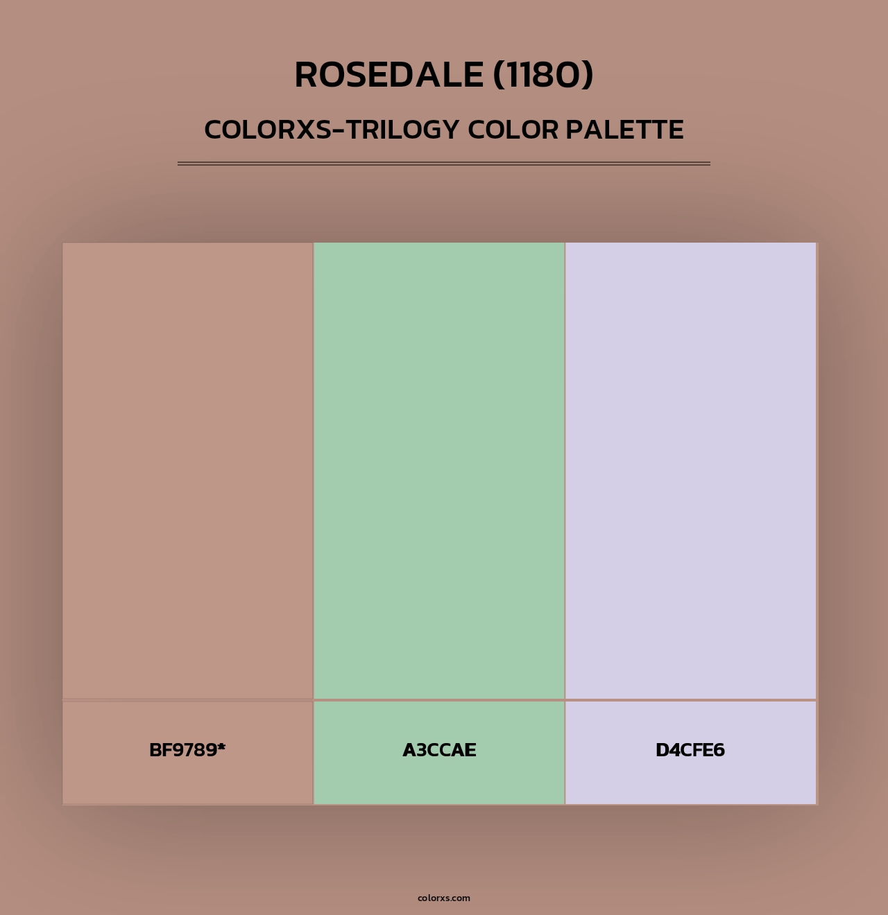 Rosedale (1180) - Colorxs Trilogy Palette
