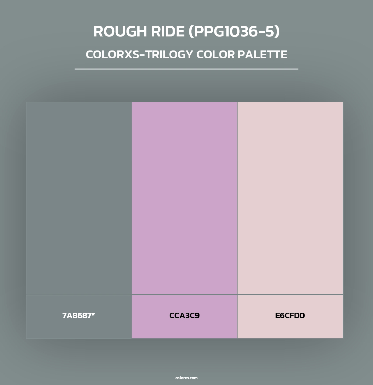 Rough Ride (PPG1036-5) - Colorxs Trilogy Palette
