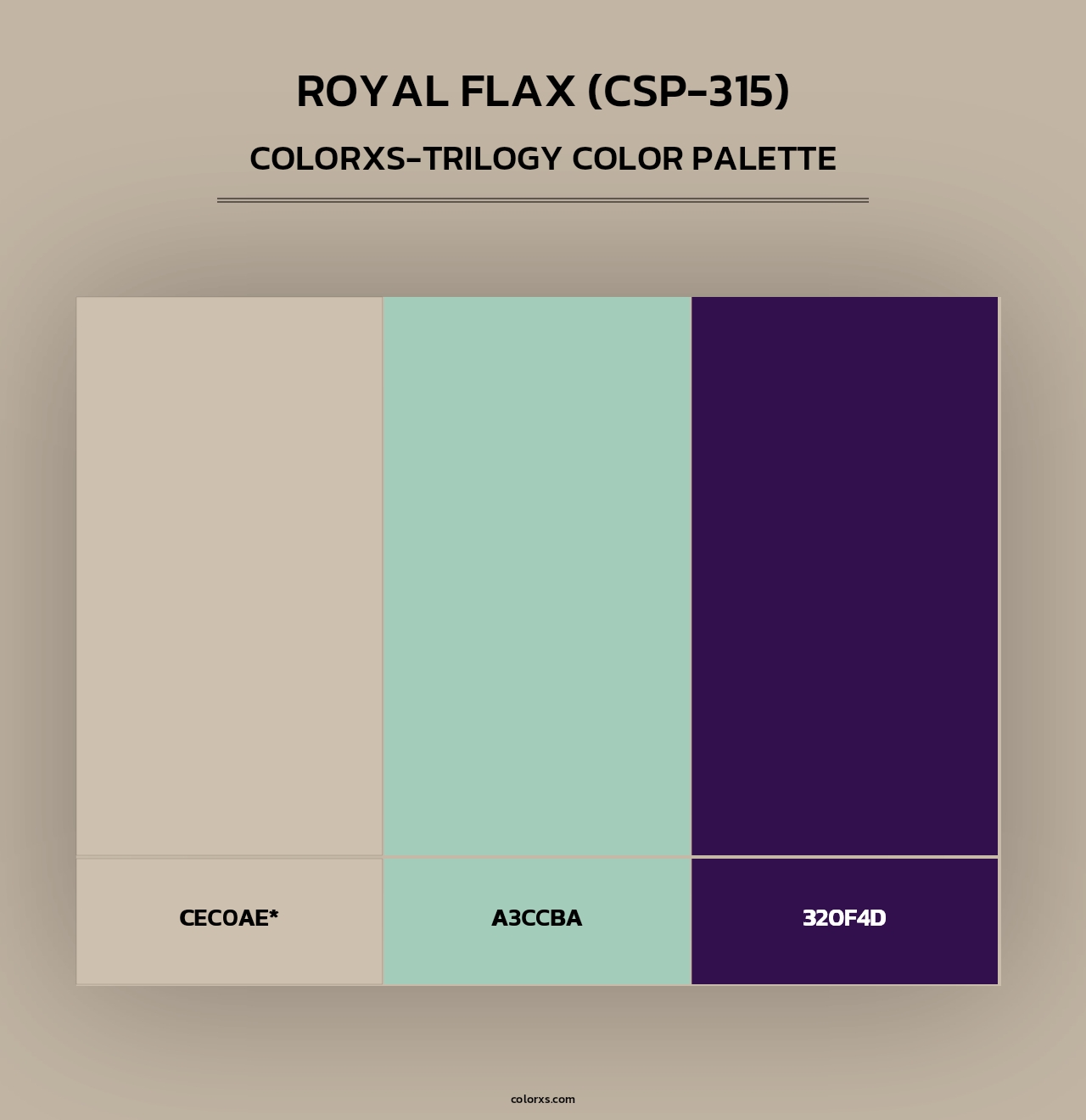 Royal Flax (CSP-315) - Colorxs Trilogy Palette