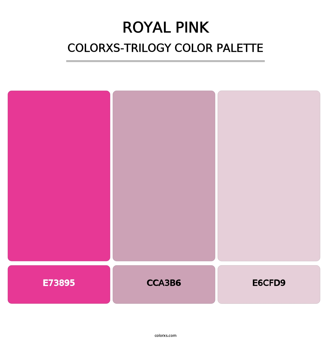 Royal Pink - Colorxs Trilogy Palette