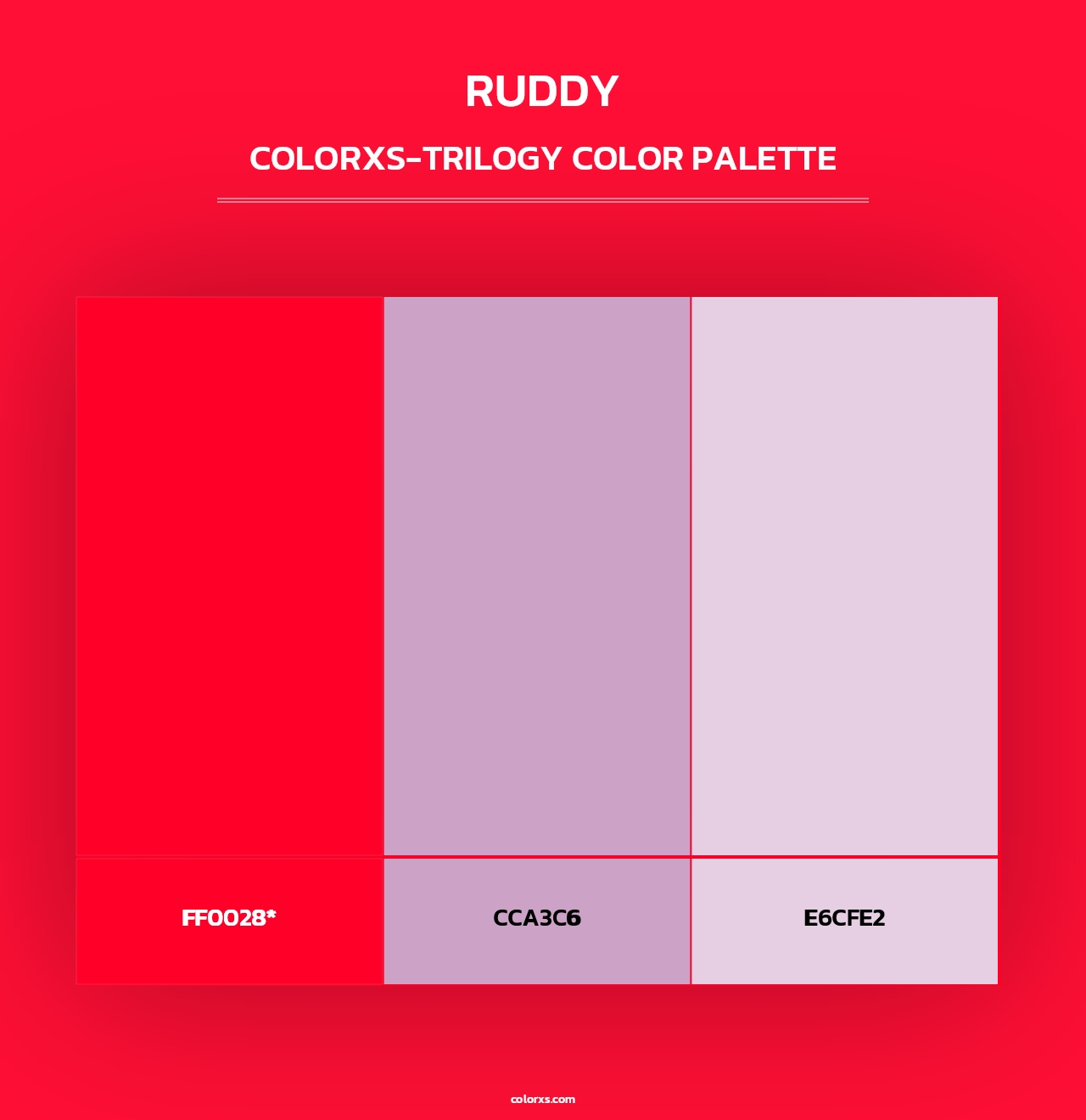 Ruddy - Colorxs Trilogy Palette