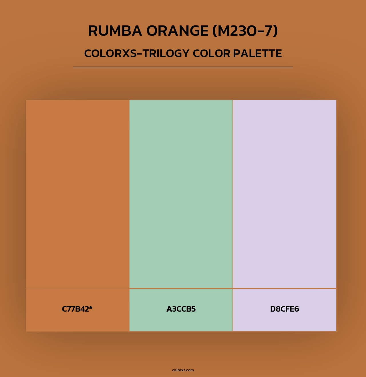 Rumba Orange (M230-7) - Colorxs Trilogy Palette