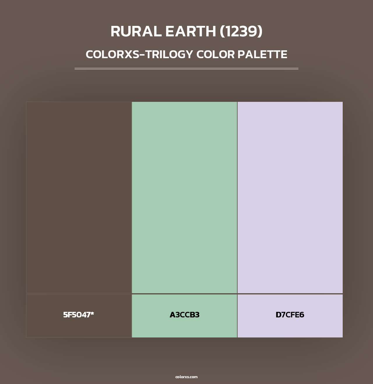 Rural Earth (1239) - Colorxs Trilogy Palette