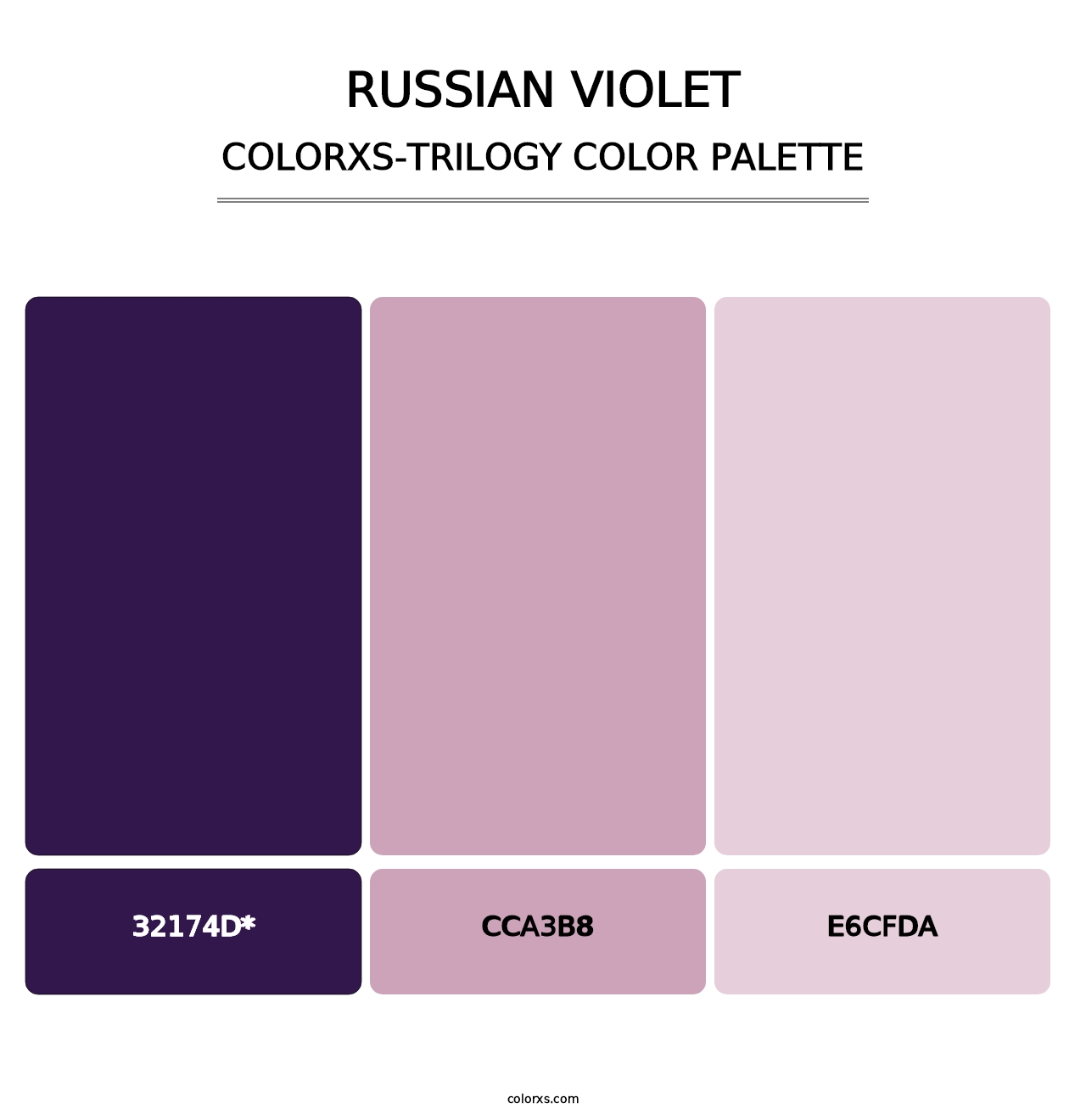 Russian Violet - Colorxs Trilogy Palette