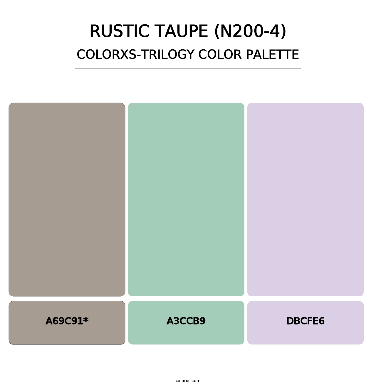 Rustic Taupe (N200-4) - Colorxs Trilogy Palette