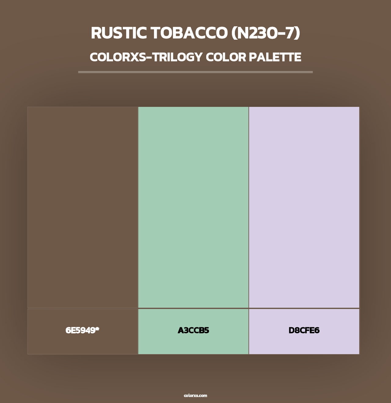 Rustic Tobacco (N230-7) - Colorxs Trilogy Palette