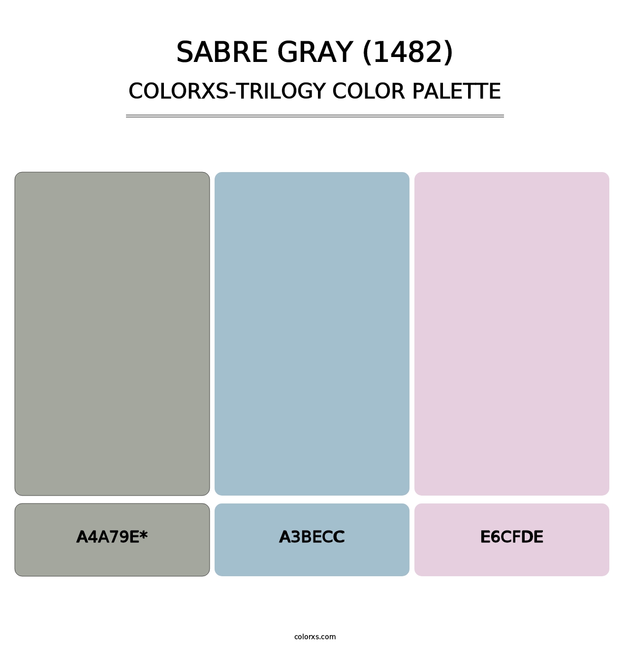 Sabre Gray (1482) - Colorxs Trilogy Palette