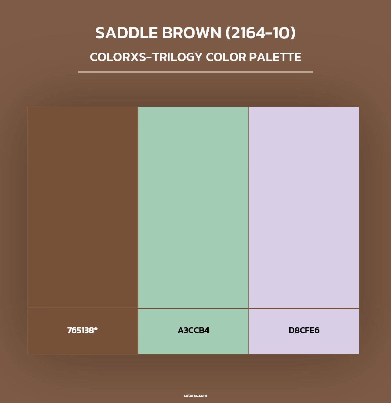 Saddle Brown (2164-10) - Colorxs Trilogy Palette