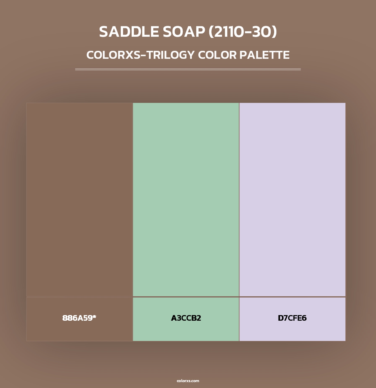 Saddle Soap (2110-30) - Colorxs Trilogy Palette