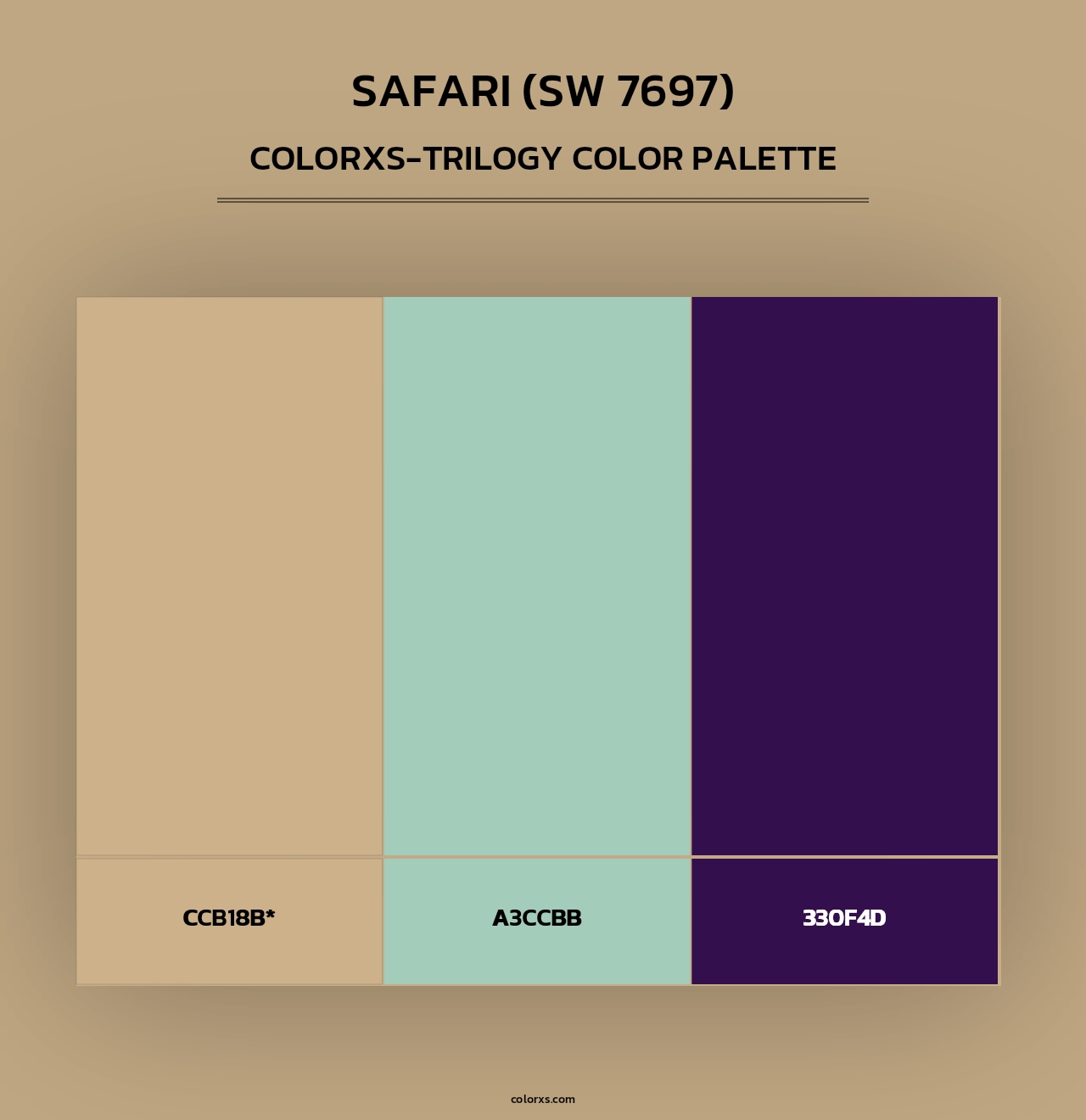 Safari (SW 7697) - Colorxs Trilogy Palette