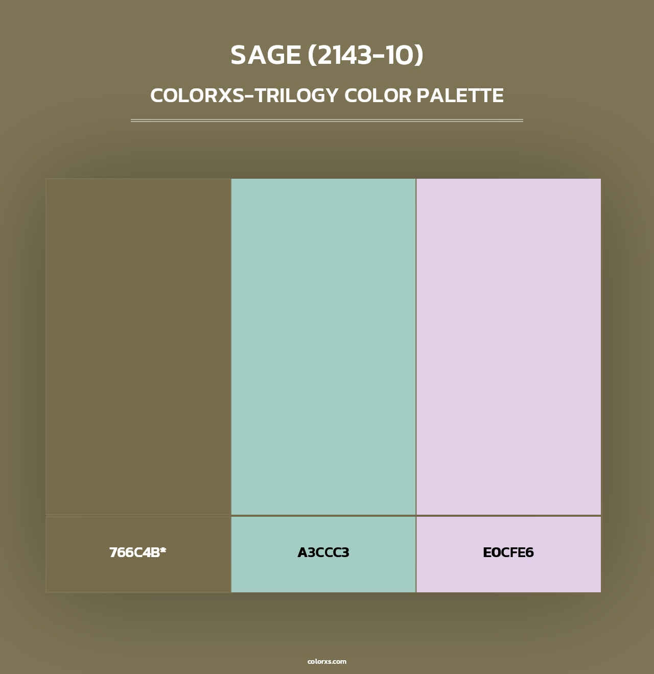 Sage (2143-10) - Colorxs Trilogy Palette
