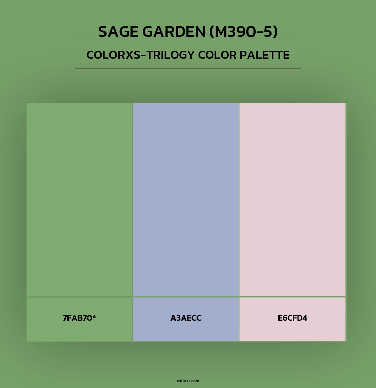 Sage Garden (M390-5) - Colorxs Trilogy Palette