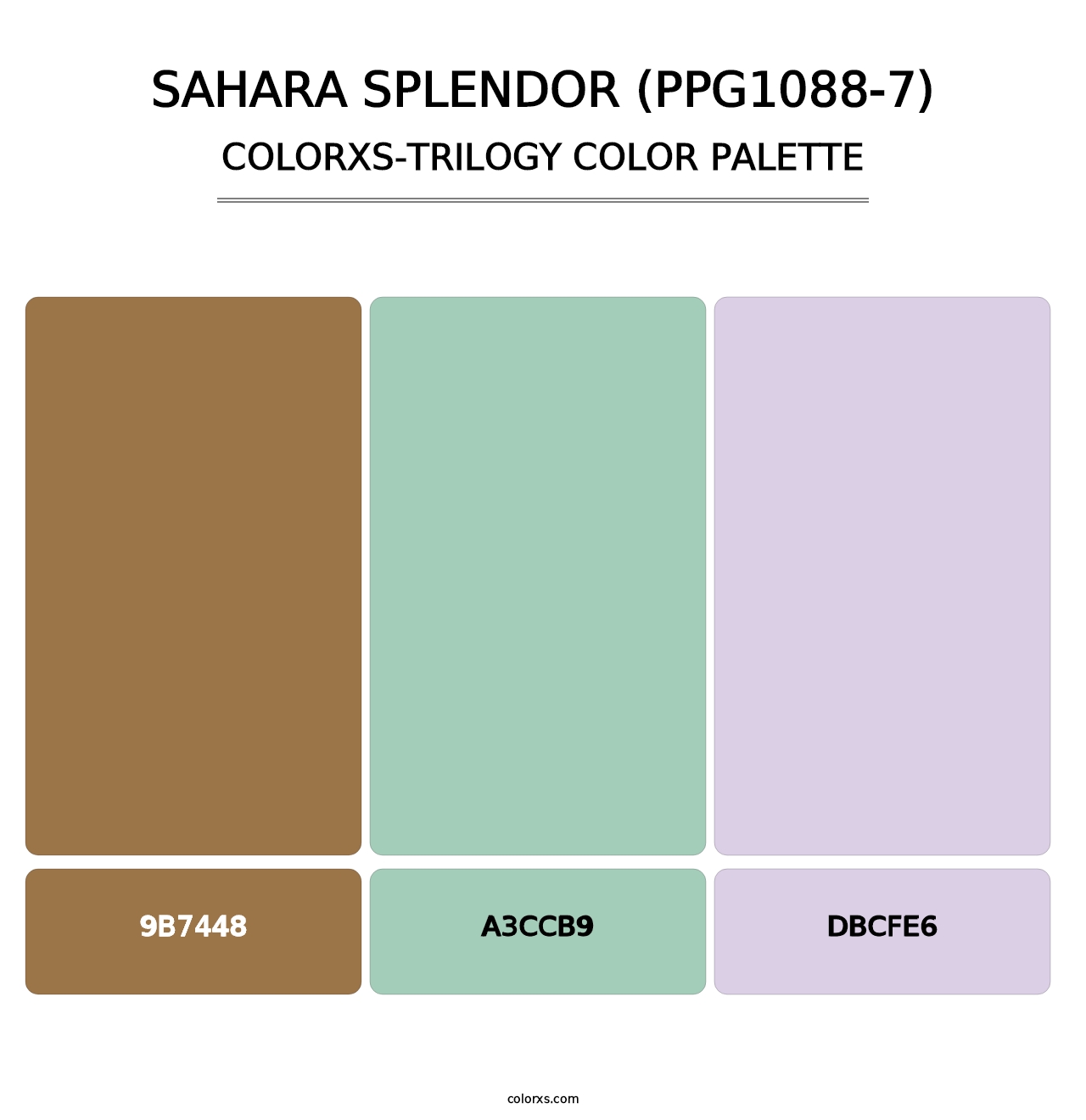 Sahara Splendor (PPG1088-7) - Colorxs Trilogy Palette