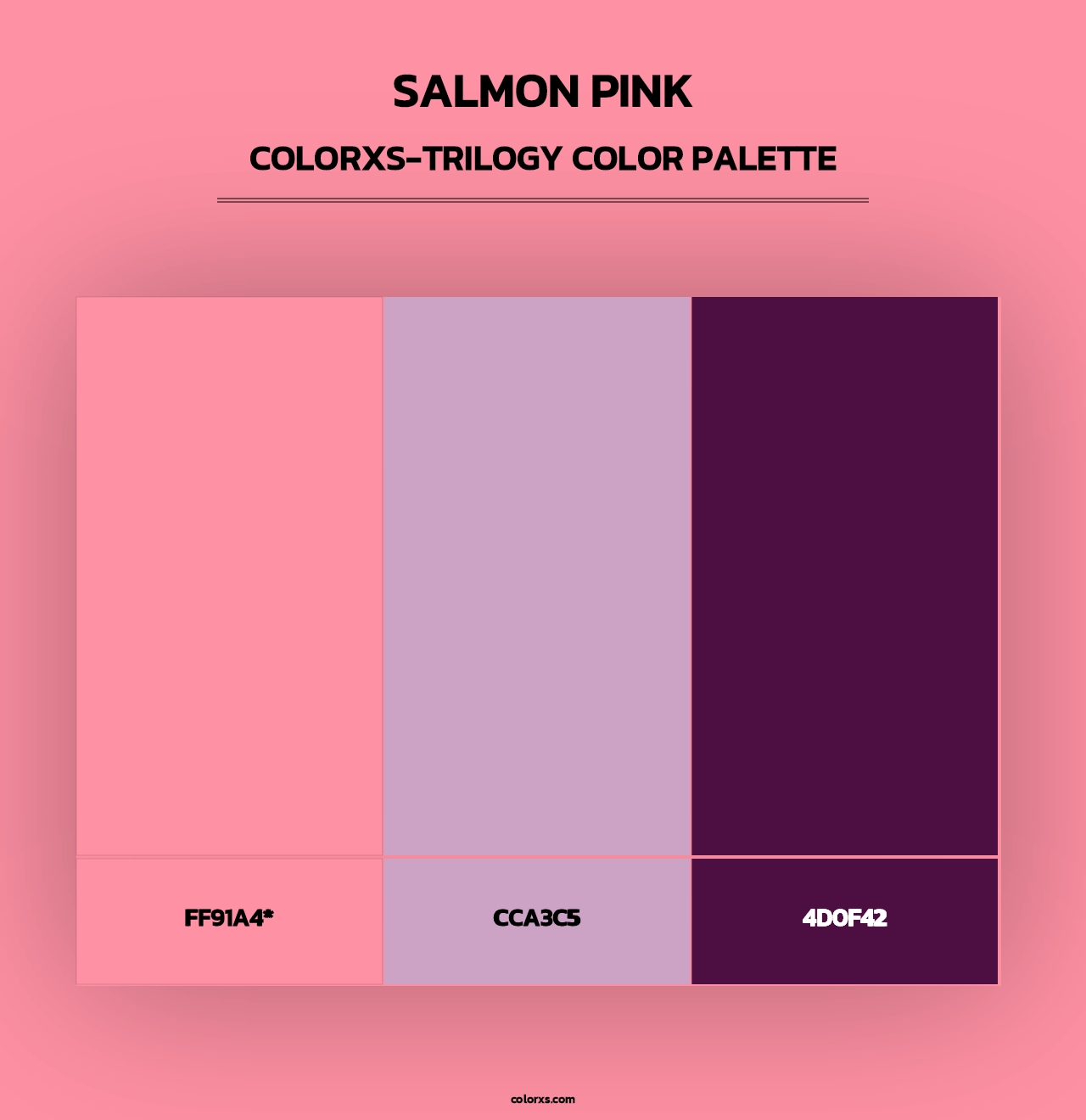 Salmon Pink - Colorxs Trilogy Palette