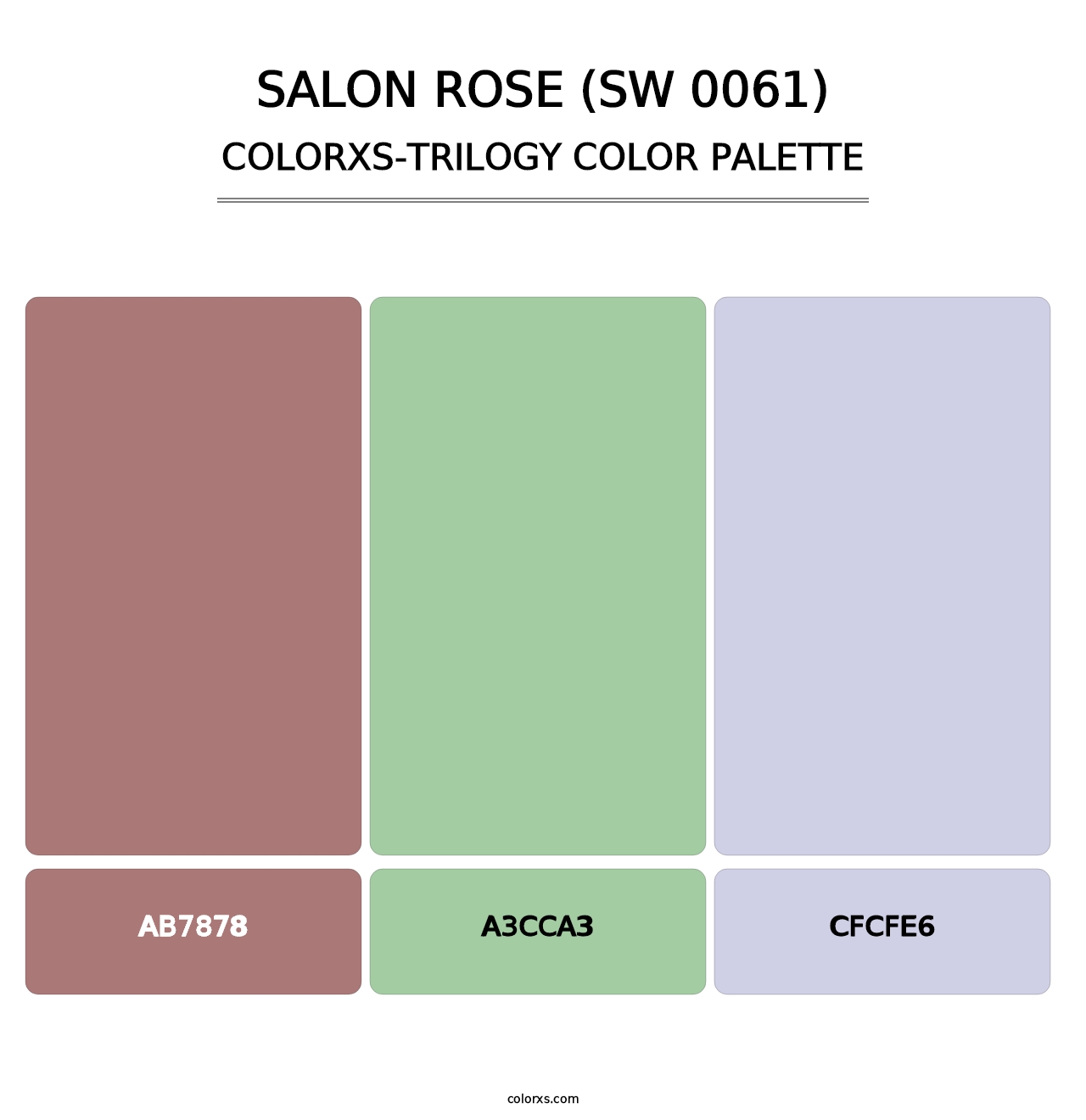 Salon Rose (SW 0061) - Colorxs Trilogy Palette