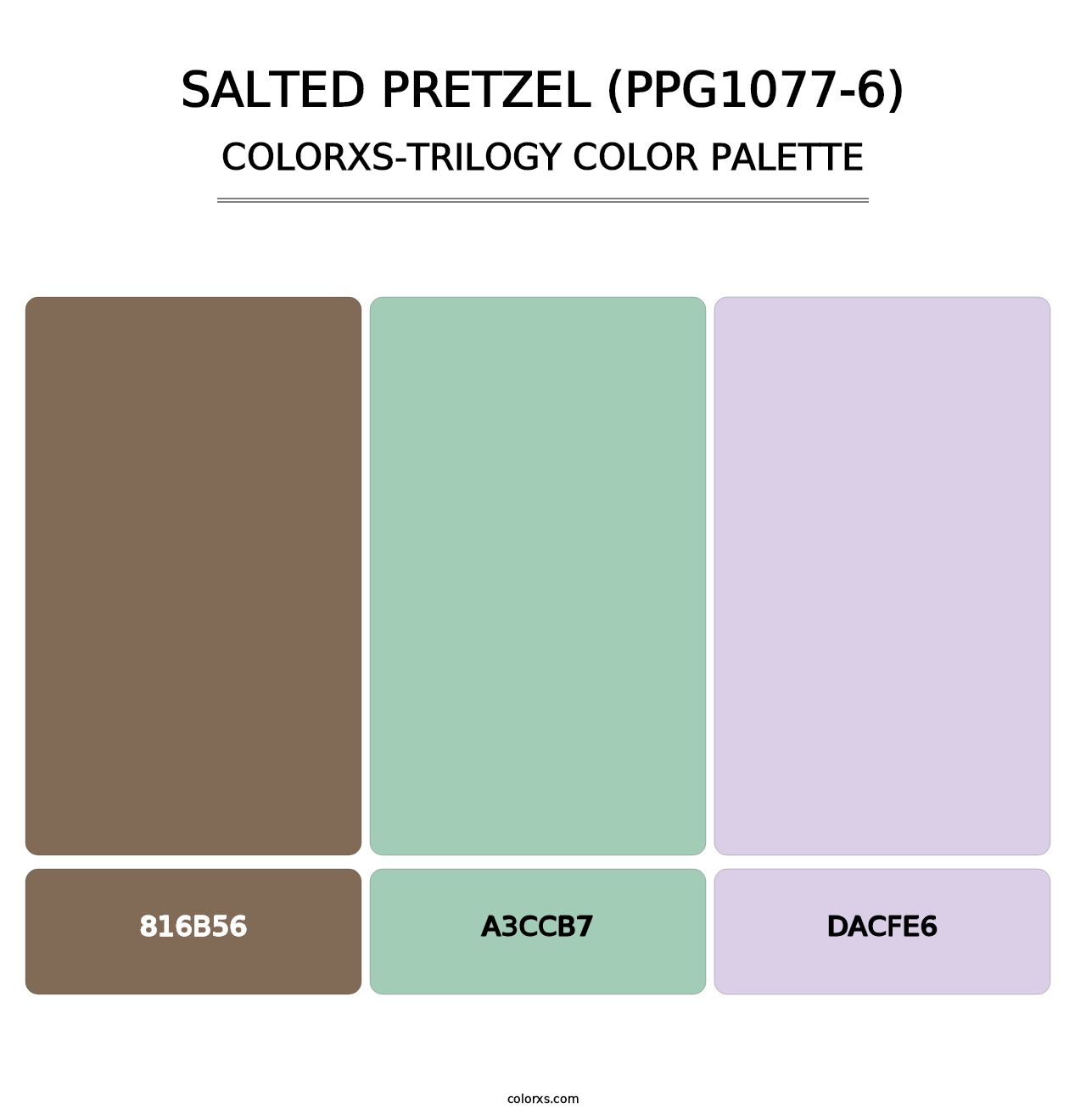 Salted Pretzel (PPG1077-6) - Colorxs Trilogy Palette