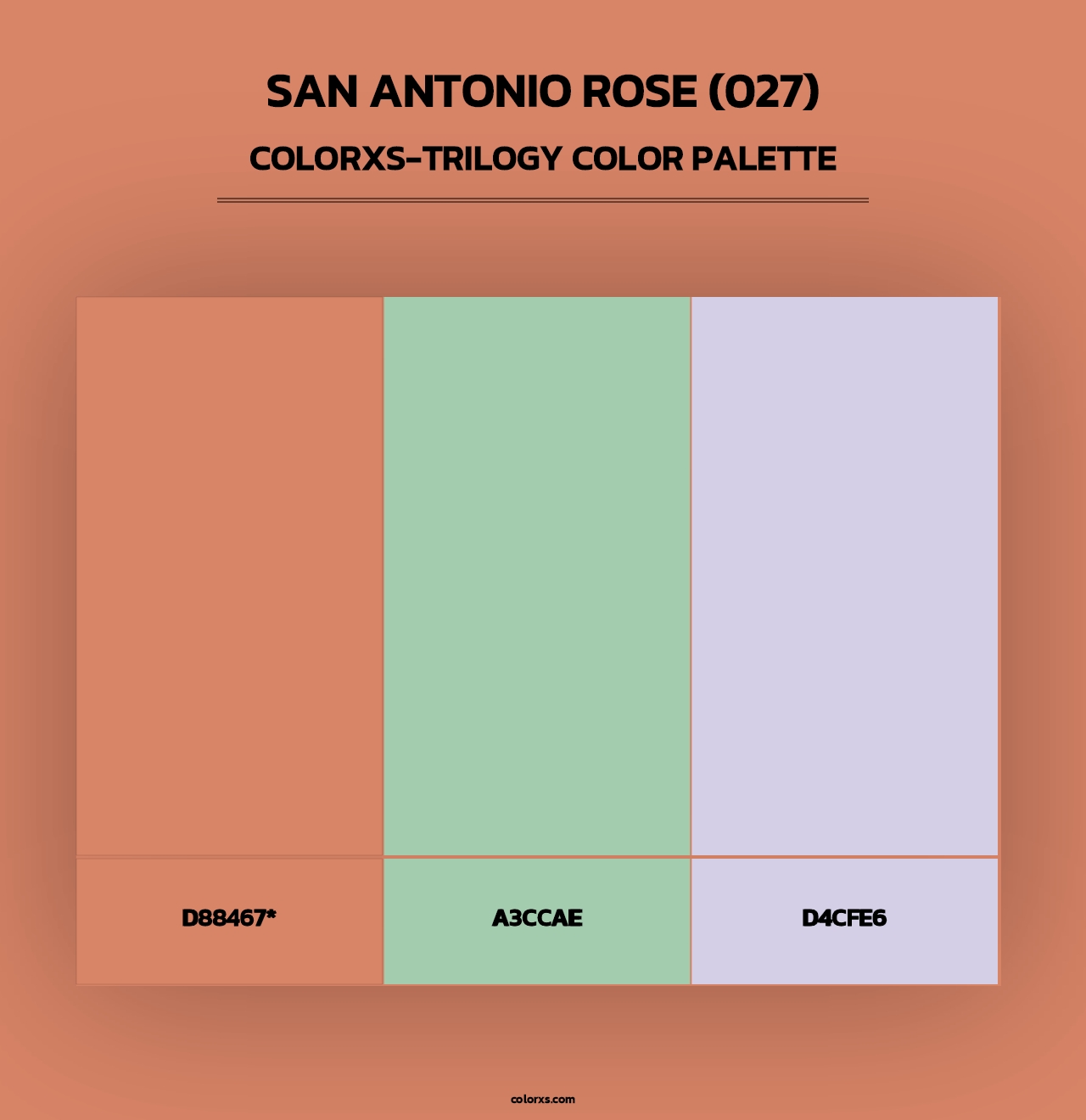 San Antonio Rose (027) - Colorxs Trilogy Palette