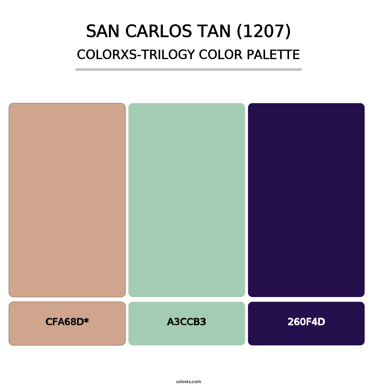 San Carlos Tan (1207) - Colorxs Trilogy Palette