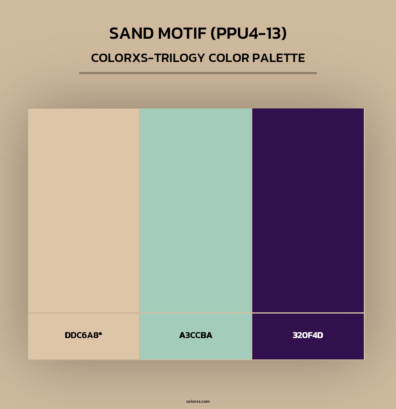 Sand Motif (PPU4-13) - Colorxs Trilogy Palette