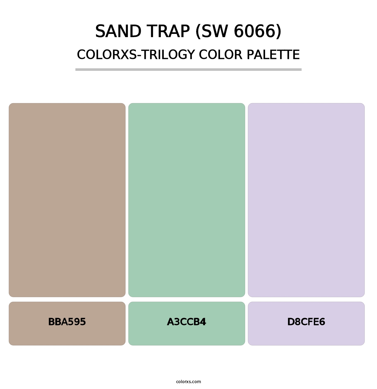 Sand Trap (SW 6066) - Colorxs Trilogy Palette