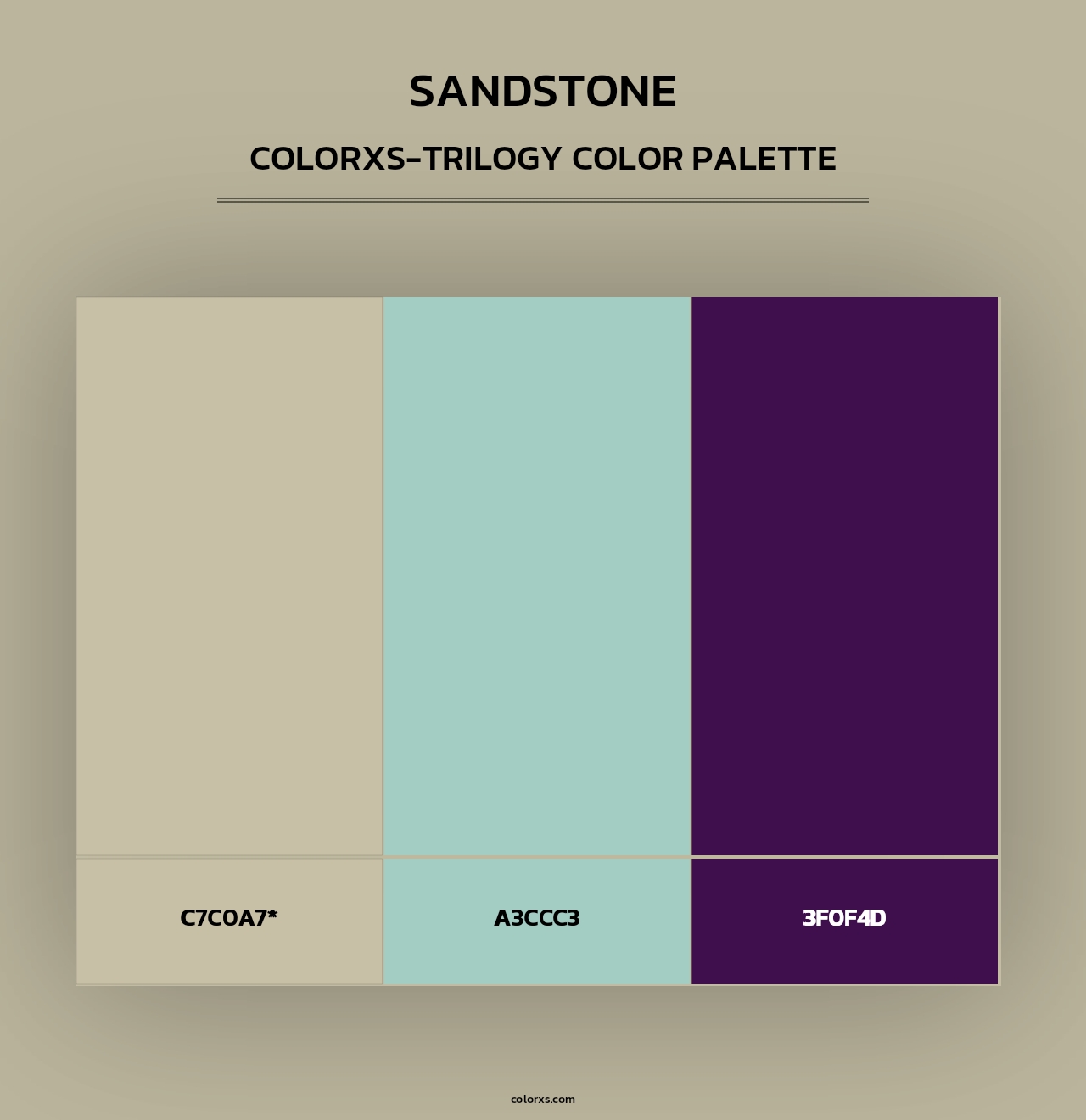 Sandstone - Colorxs Trilogy Palette