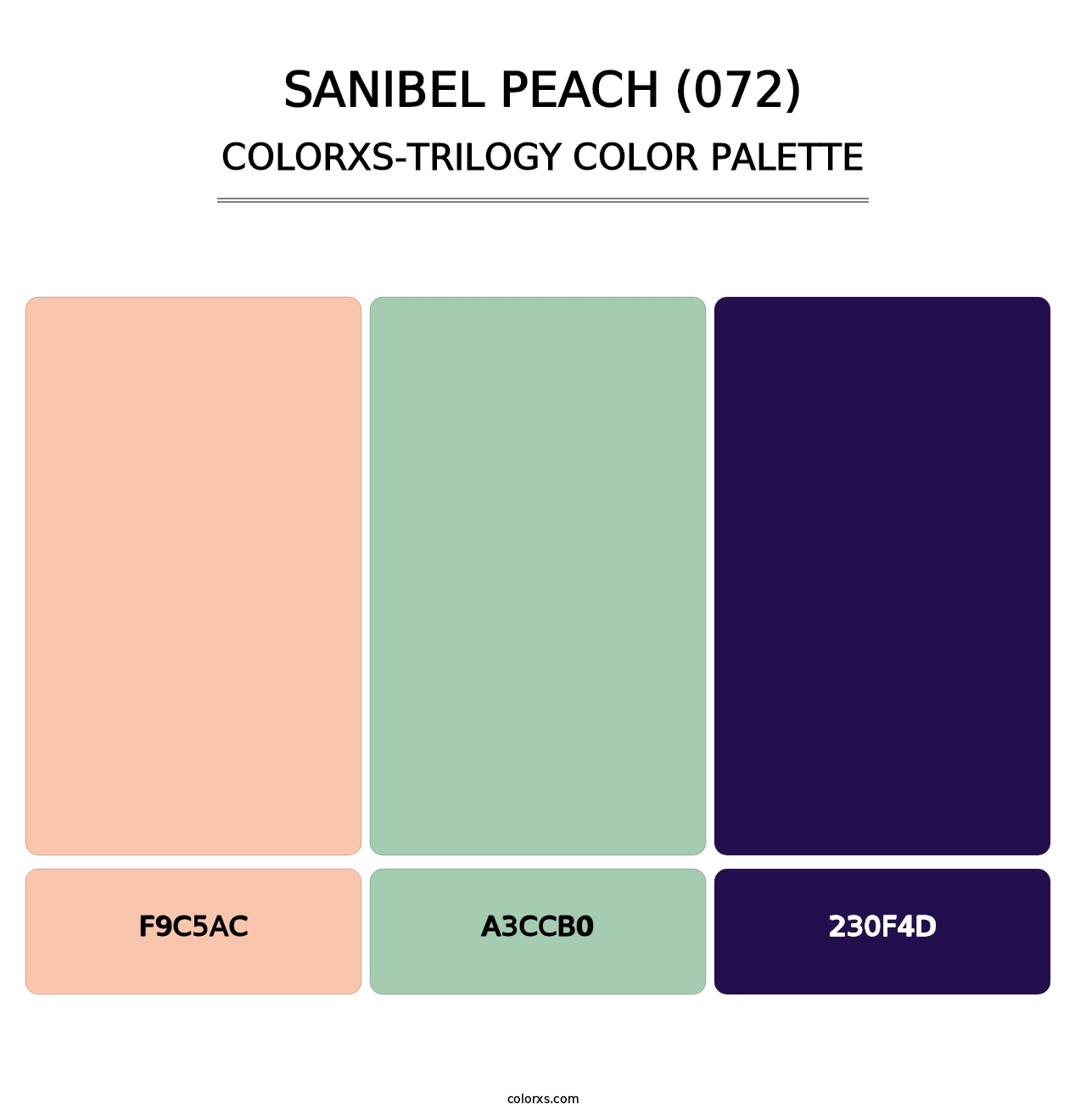 Sanibel Peach (072) - Colorxs Trilogy Palette