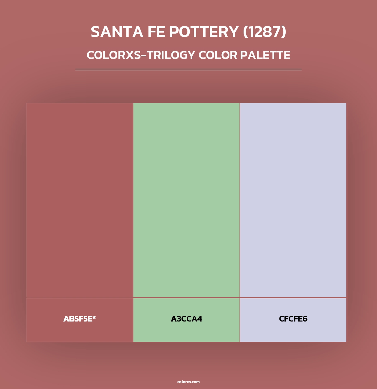 Santa Fe Pottery (1287) - Colorxs Trilogy Palette