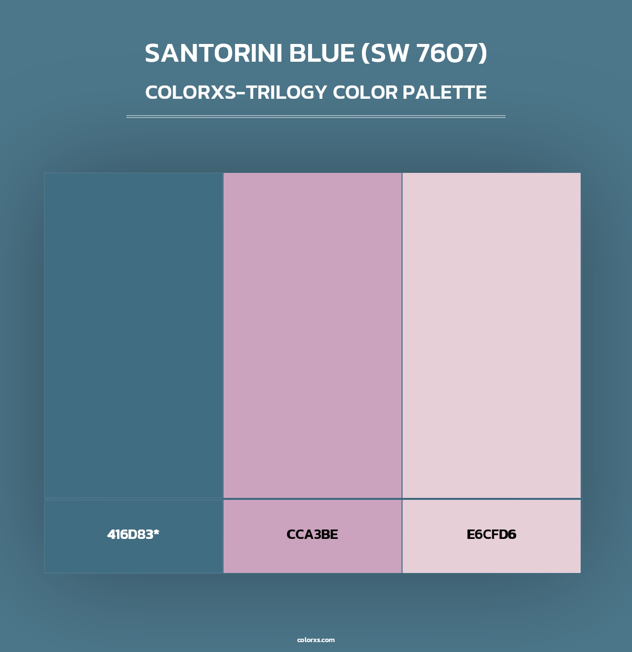 Santorini Blue (SW 7607) - Colorxs Trilogy Palette