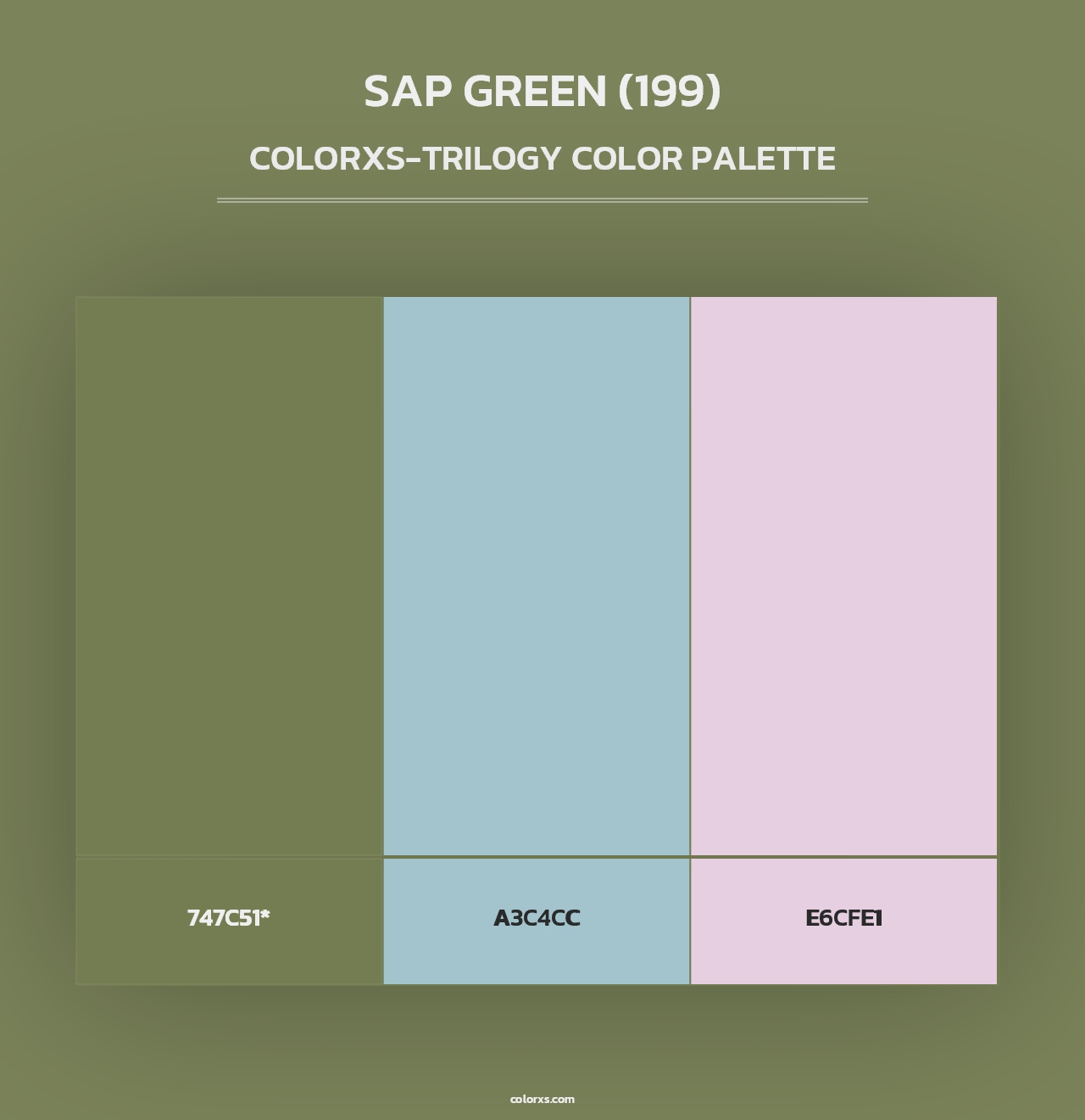Sap Green (199) - Colorxs Trilogy Palette