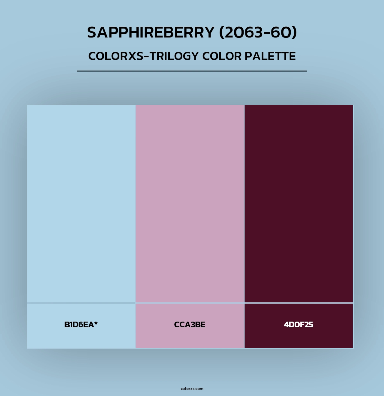 Sapphireberry (2063-60) - Colorxs Trilogy Palette