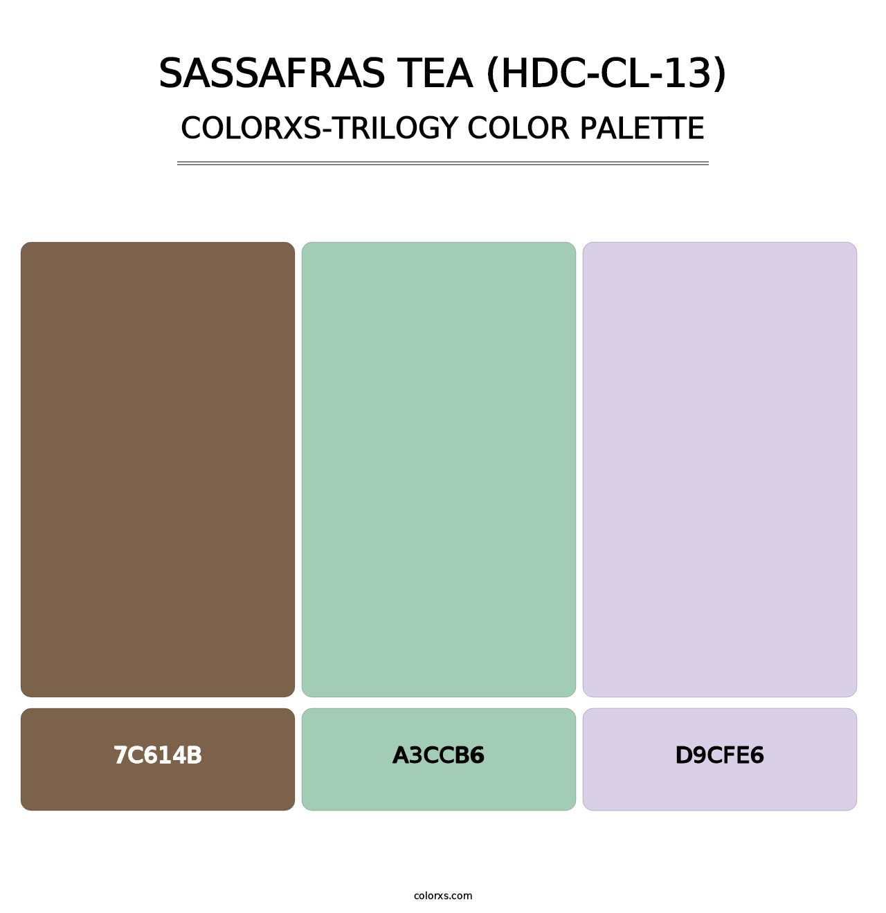 Sassafras Tea (HDC-CL-13) - Colorxs Trilogy Palette