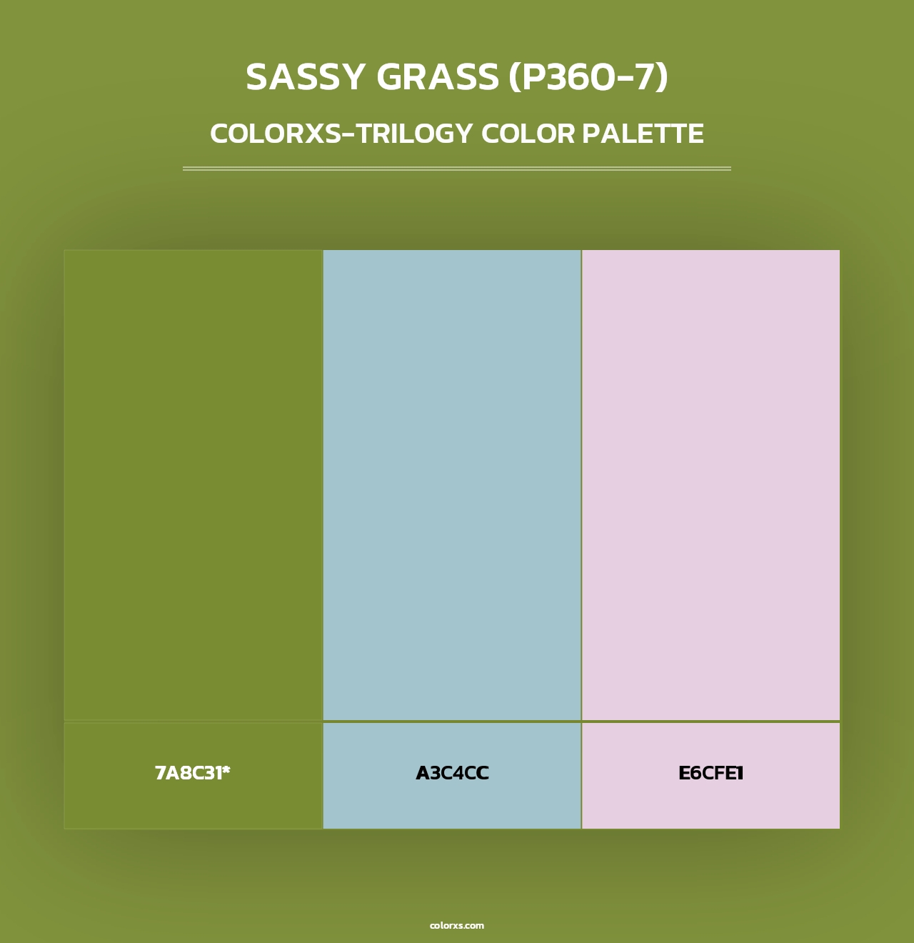 Sassy Grass (P360-7) - Colorxs Trilogy Palette