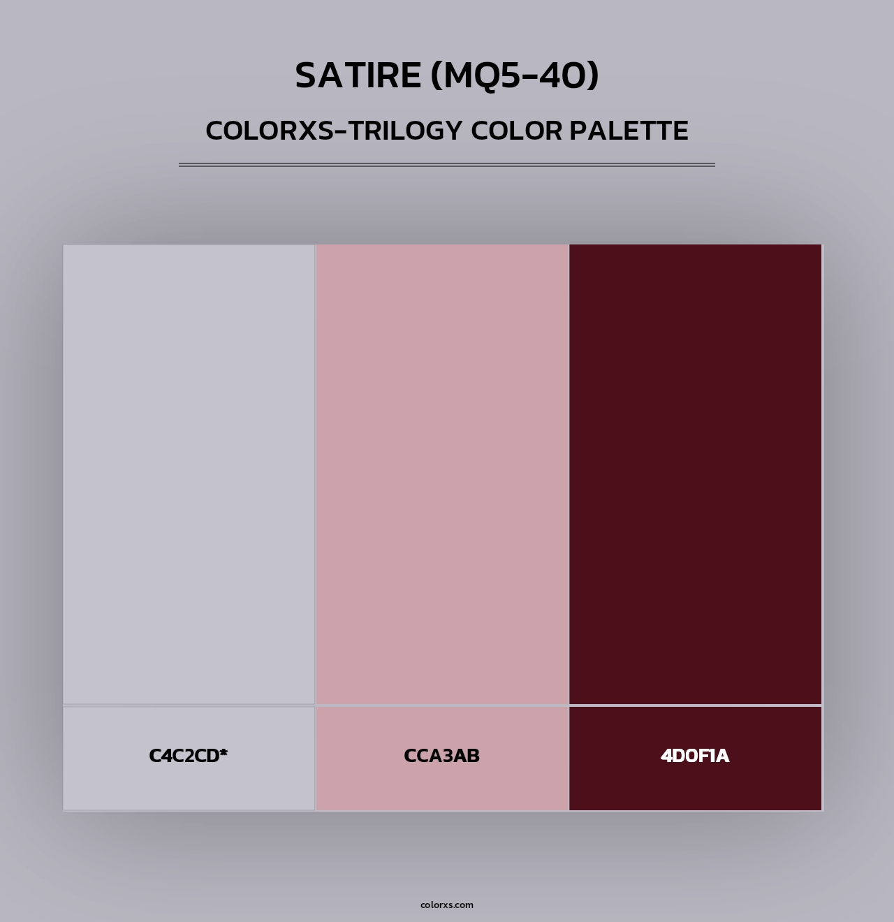 Satire (MQ5-40) - Colorxs Trilogy Palette