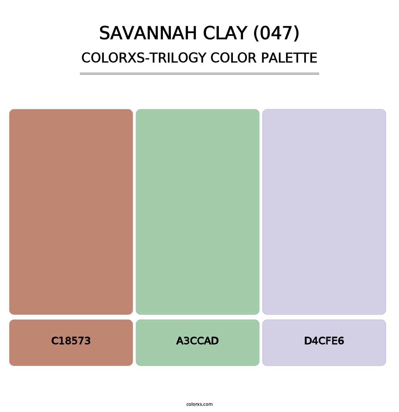 Savannah Clay (047) - Colorxs Trilogy Palette