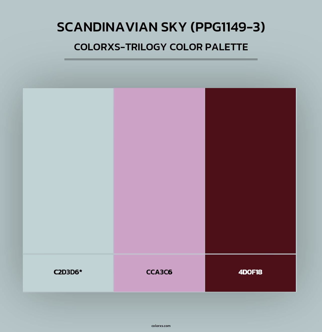 Scandinavian Sky (PPG1149-3) - Colorxs Trilogy Palette