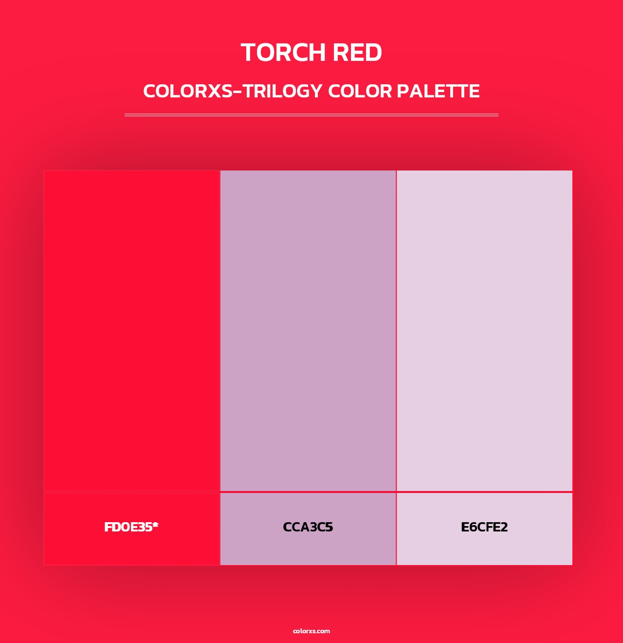 Torch Red - Colorxs Trilogy Palette