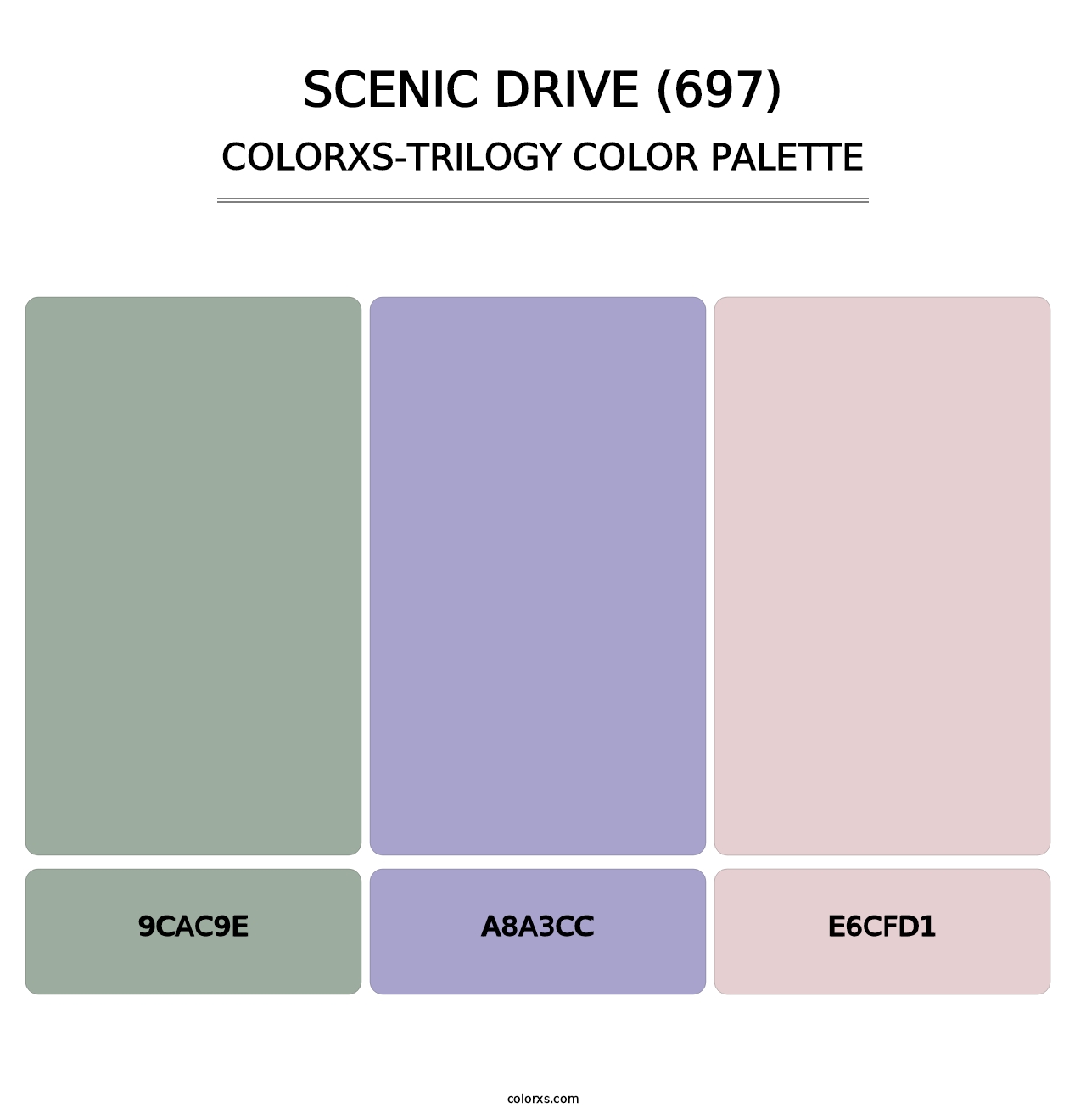 Scenic Drive (697) - Colorxs Trilogy Palette