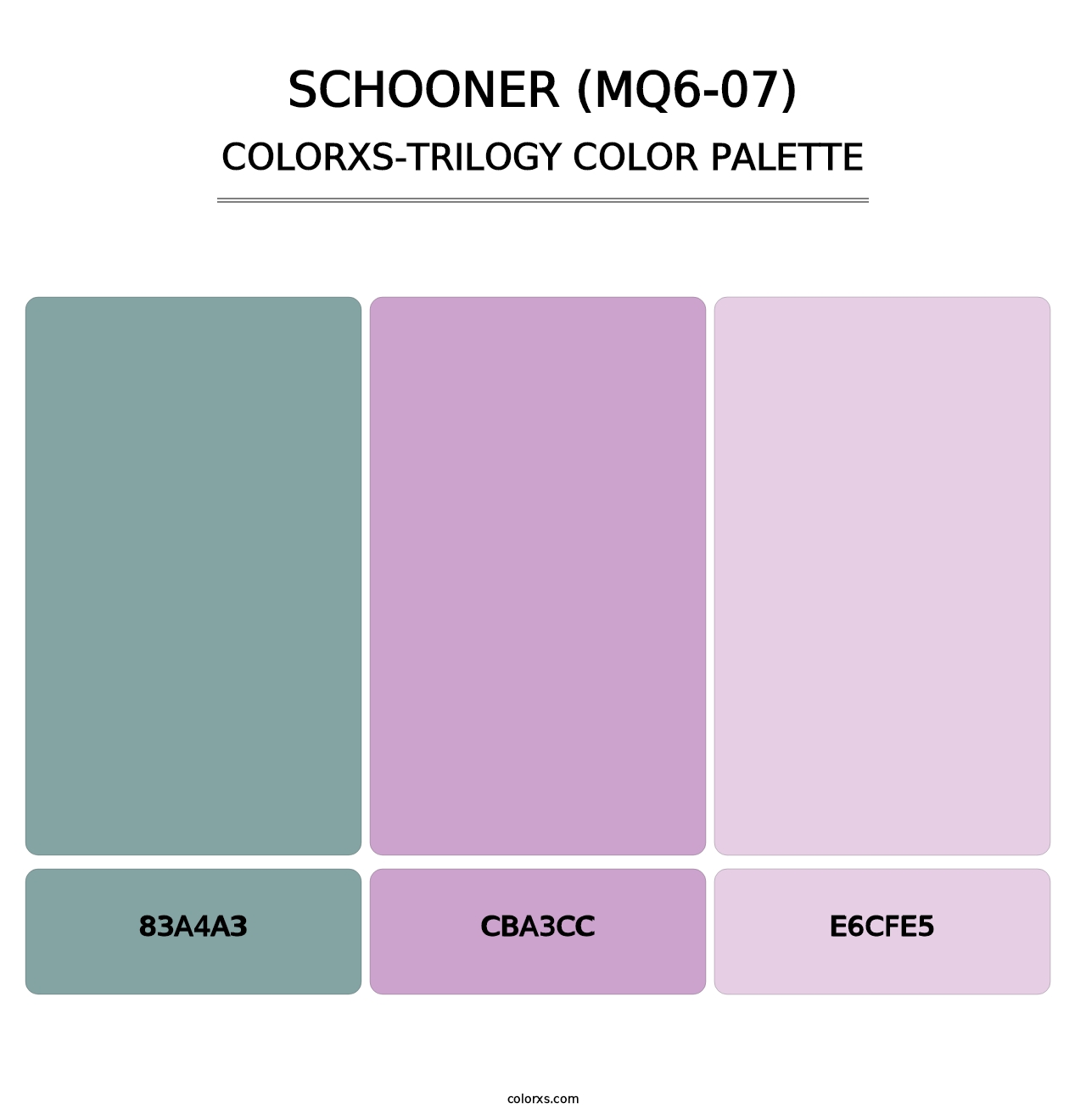 Schooner (MQ6-07) - Colorxs Trilogy Palette