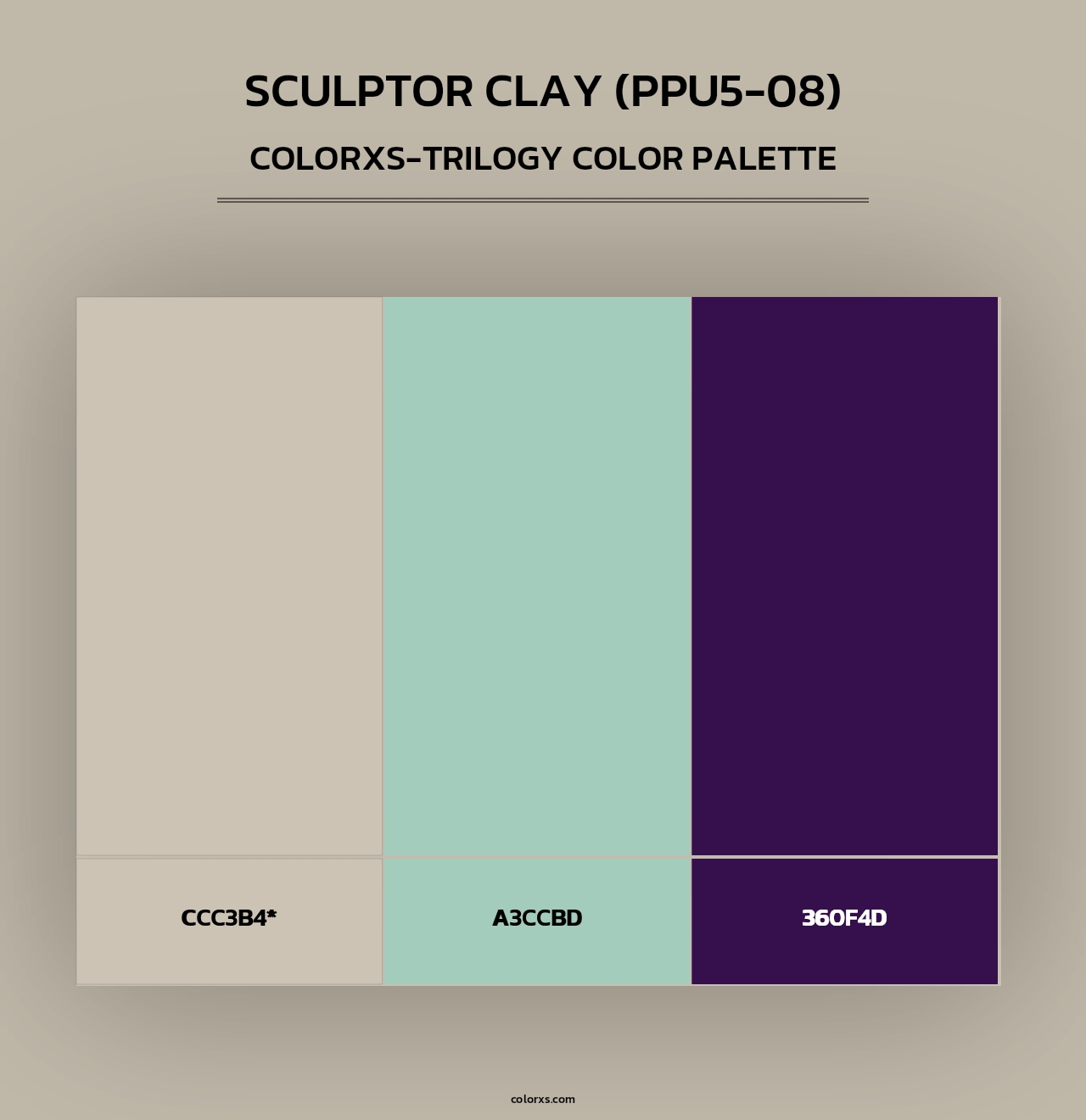 Sculptor Clay (PPU5-08) - Colorxs Trilogy Palette