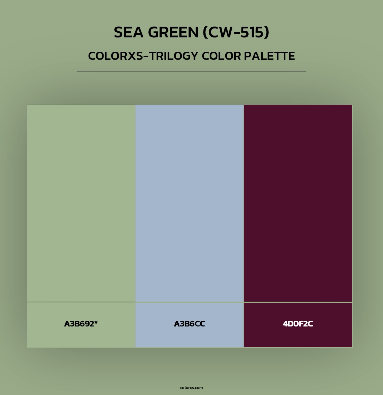 Sea Green (CW-515) - Colorxs Trilogy Palette